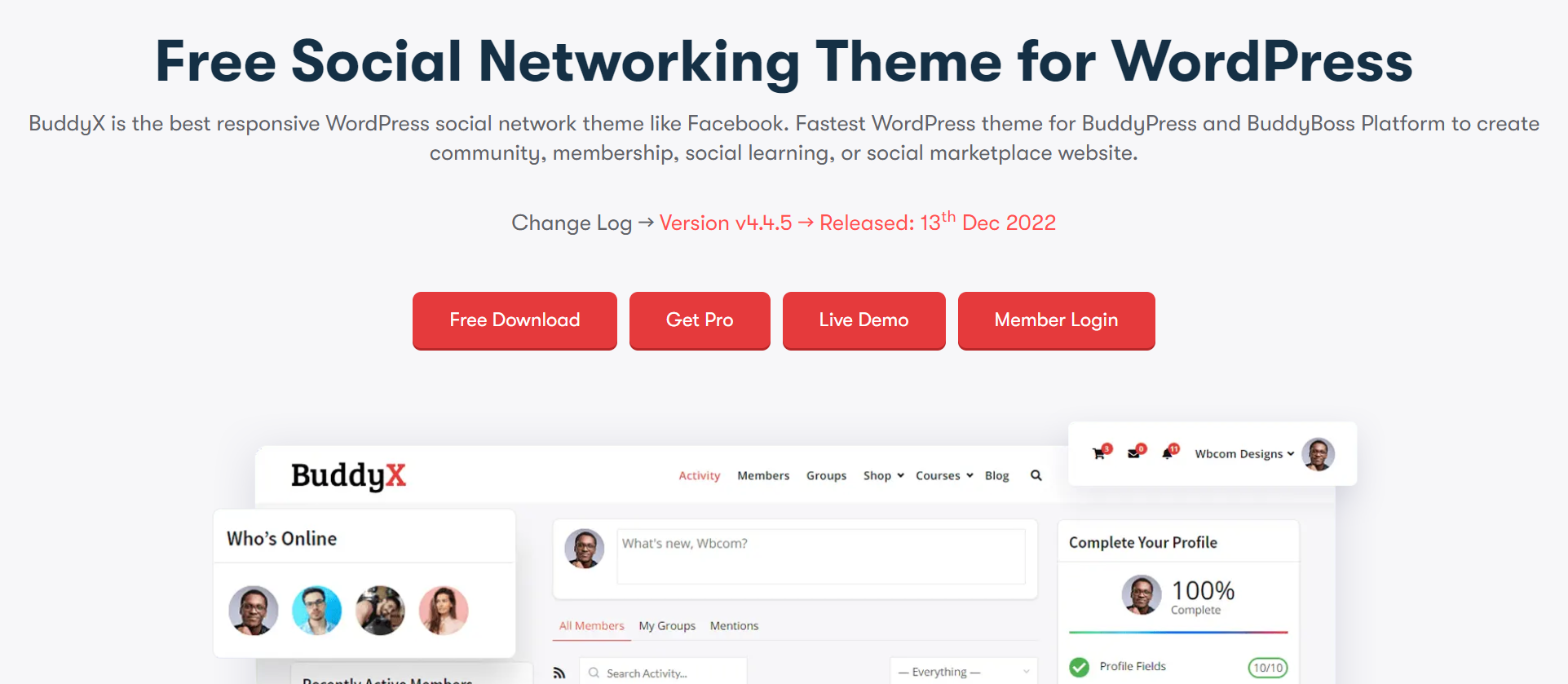 Social networking theme