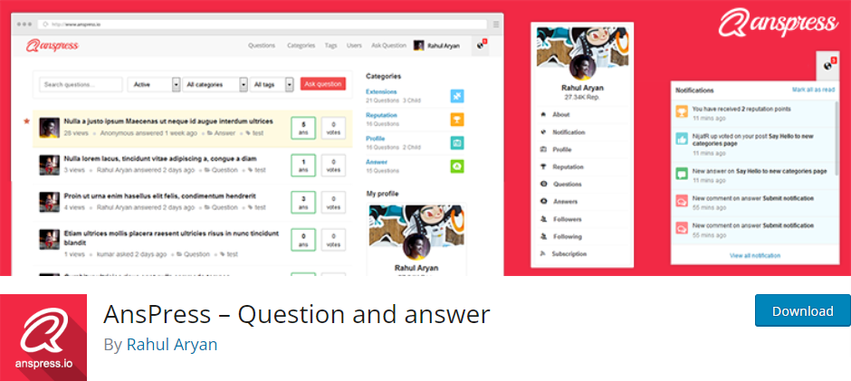 AnsPress- WooCommerce Questions and Answers Plugins