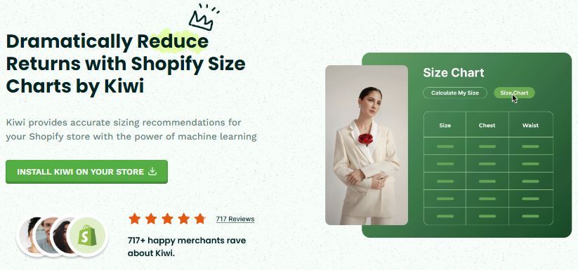  Kiwi Sizing for WooCommerce- Product Size Charts for WooCommerce
