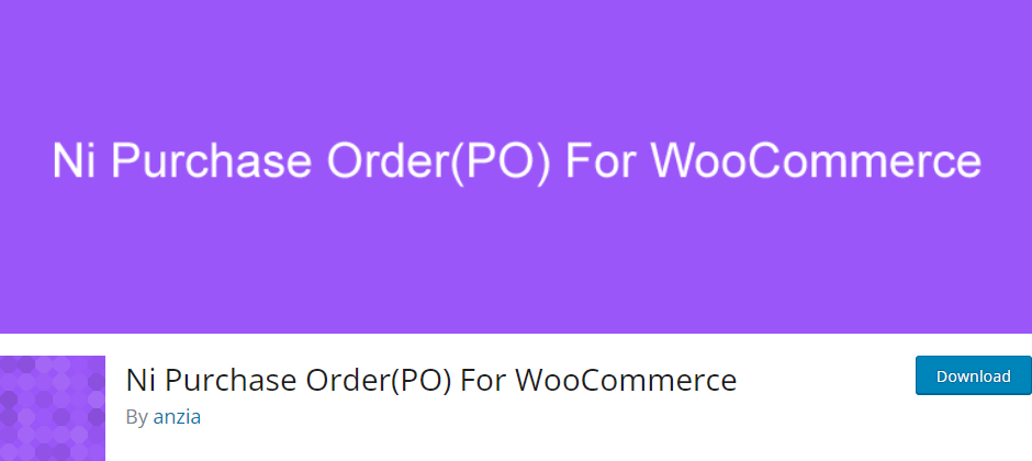 Ni Purchase Order(PO) For WooCommerce