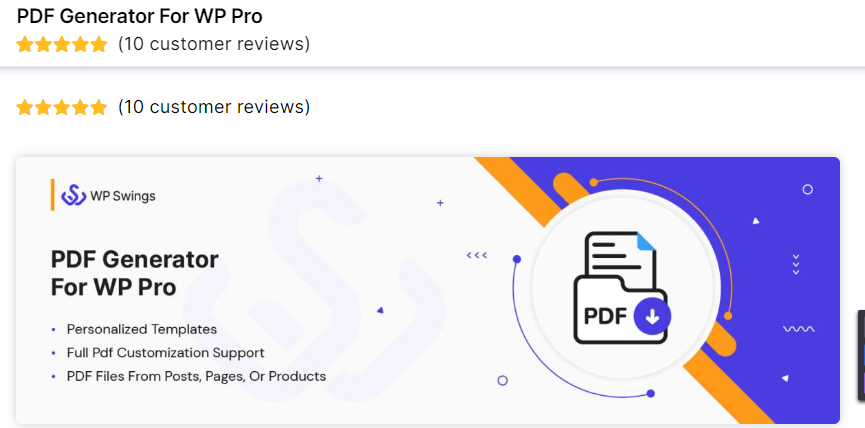 PDF Generator For WordPress Pro