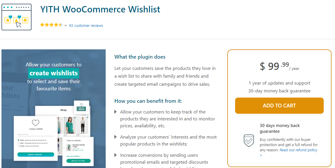 YITH WooCommerce Wishlist- WooCommerce Wishlist Plugins