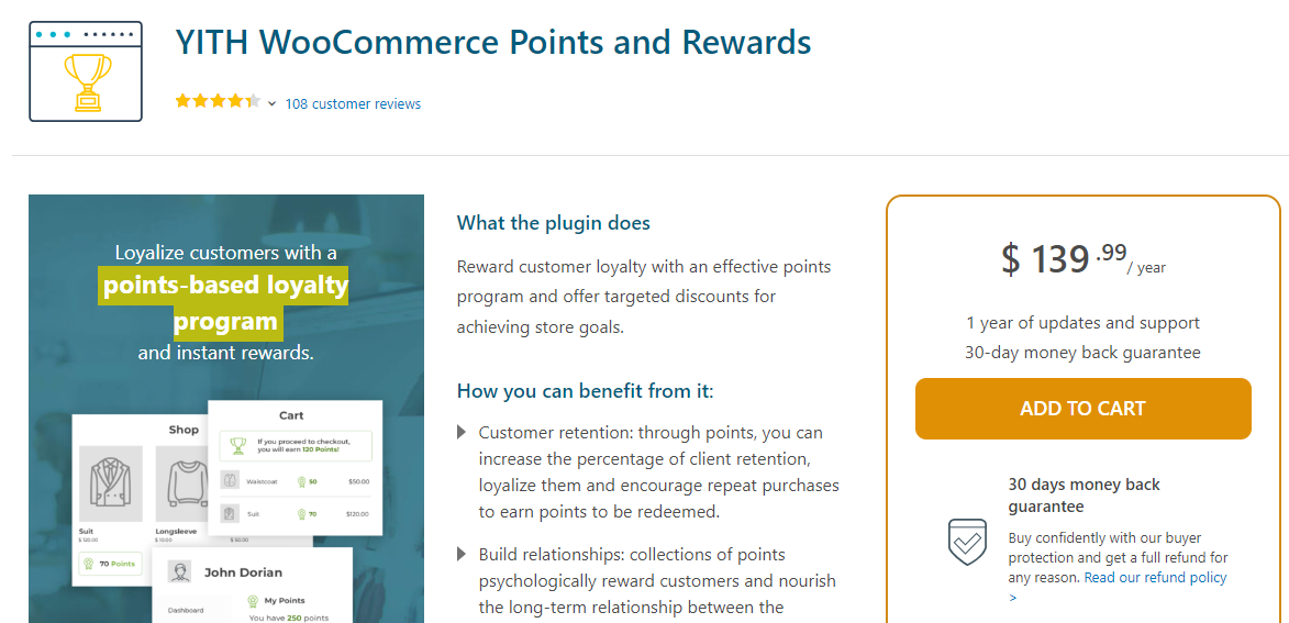 YITH WooCommerce Points and Rewards