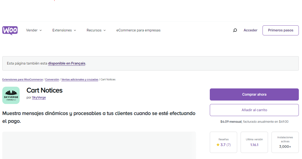 Cart Notices by SkyVerge