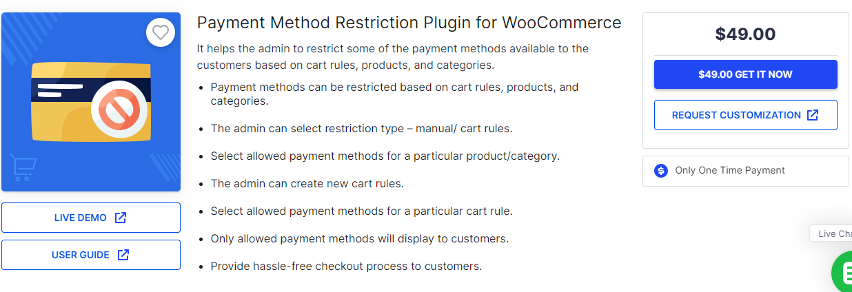 Payment Method Restrictions Plugins