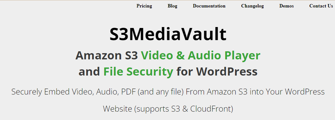 S3 Media Vault- Amazon S3 Storage Plugins