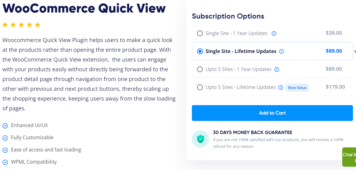 Quick View For Woocommerce- WooCommerce Quick View Plugins