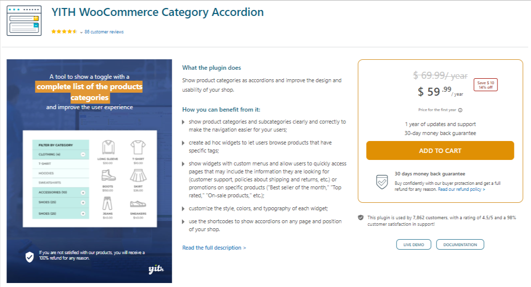 YITH WooCommerce Category Accordion