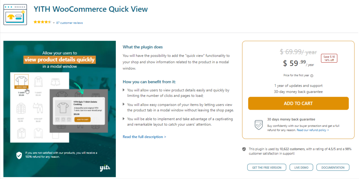 YITH WooCommerce Quick View- WooCommerce Quick View Plugins