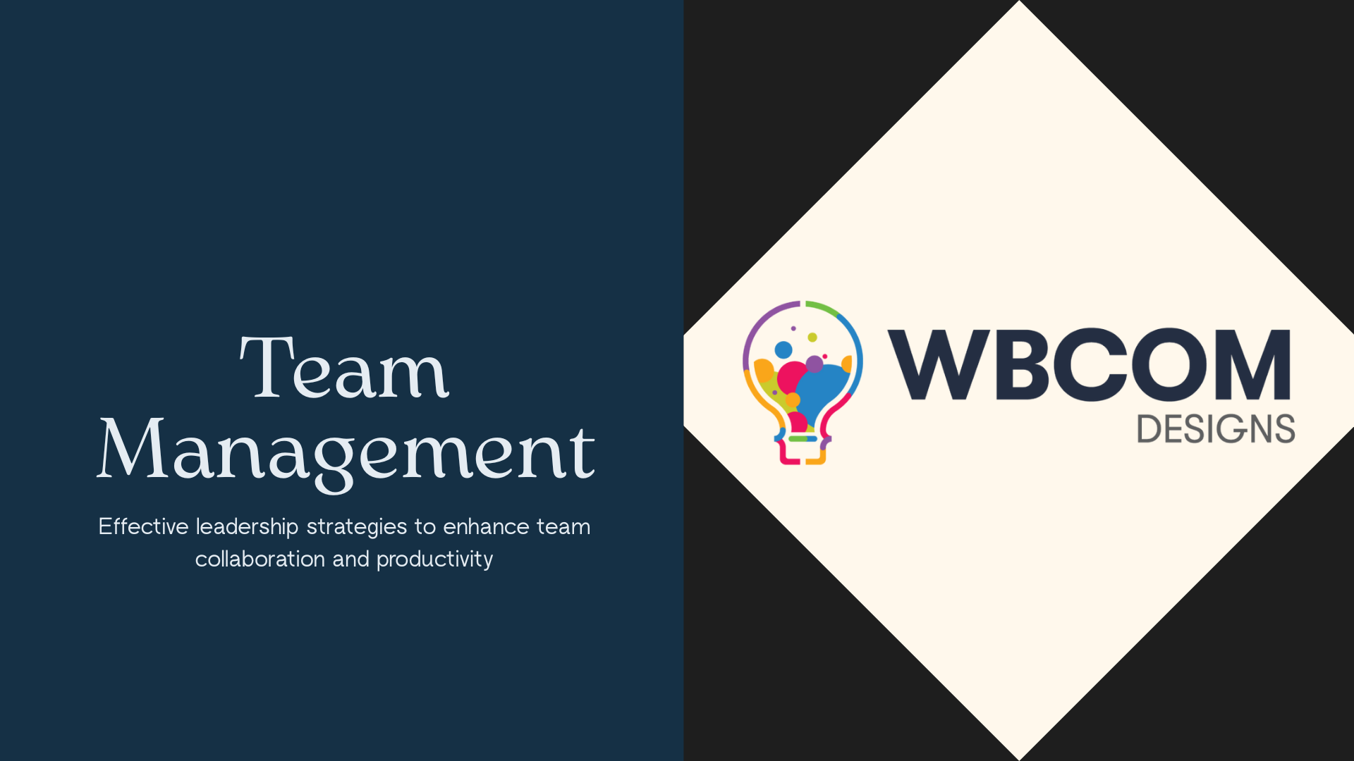 Presentation Team Management