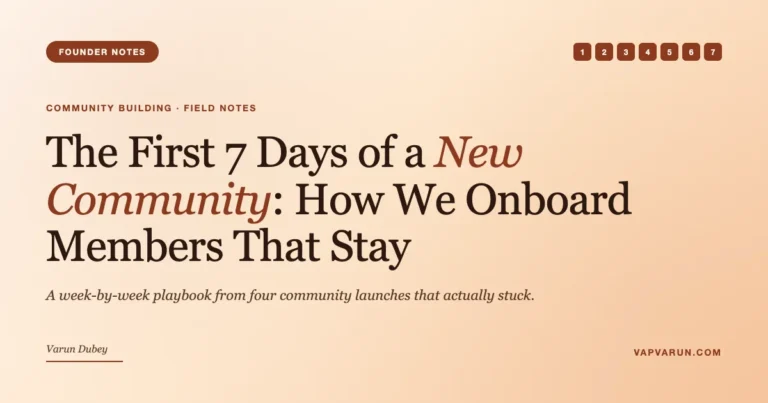 The First 7 Days of a New Community onboarding playbook featured image