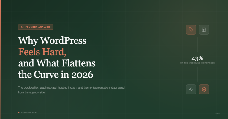 Why WordPress Feels Hard, and What Actually Flattens the Curve in 2026
